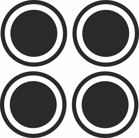 Picture of Ford Classic Sport Wheel Centre Cap inlays for Capri / Cortina /  Escort MK1 MK2 MK3