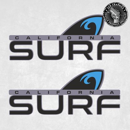 Picture of VW  T6.1 California Surf replacement side quarter Decals / Stickers
