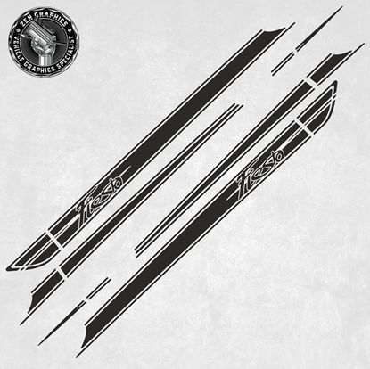 Picture of Ford Fiesta MK7 5 Door side Stripes / Stickers