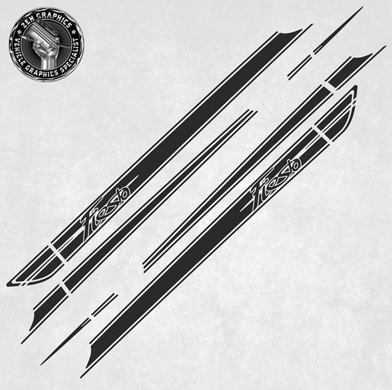 Picture of Ford Fiesta MK7 5 Door side Stripes / Stickers