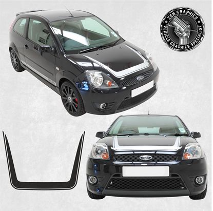 Picture of Ford Fiesta ST500 MK6 Bonnet Horn Stripes / Sticker