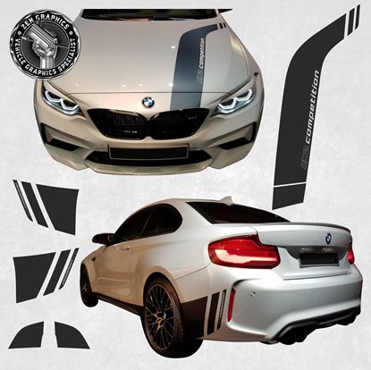 Picture of BMW F87 M2 Competition Design Graphics Pack Stripes / Stickers