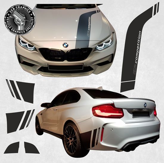 Picture of BMW F87 M2 Competition Design Graphics Pack Stripes / Stickers