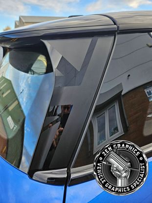 Picture of Mini J01 Electric C Pillar and Spoiler sides Union Jack Decals / Stickers