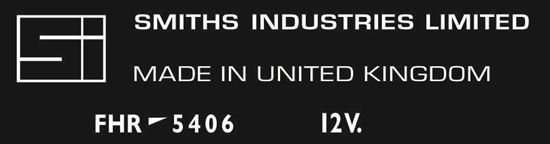 Picture of MGB, MGC to 1969, Jaguar E-Type Smiths Heater Decal / Sticker