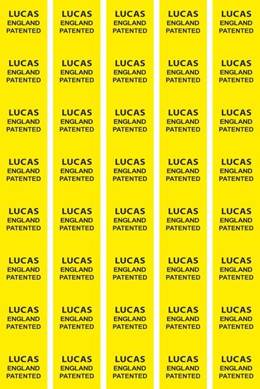 Picture of Lucas Wiring Tie Labels for Austin, Austin Healey, BL, Jaguar, MG, Mini, Morris, Riley, Rover