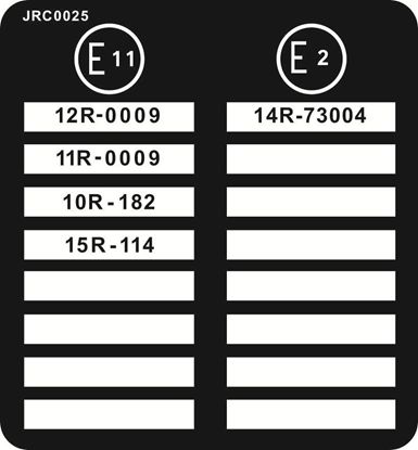 Picture of Triumph 2000 / 2500  E11 / E2 patents Decal / Sticker
