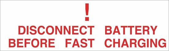 Picture of Rover SD1 Battery disconnect warning Decal / Sticker