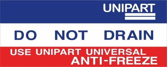 Picture of Rover Mini Cooper Unipart Anti-Freeze  Decal / Sticker