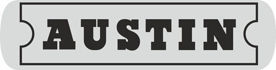 Picture of Austin  Classic Period replacement Engine Rocker Cover Decal  / Sticker