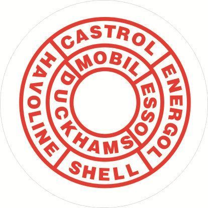 Picture of Triumph TR4, Herald, Austin Atlantic etc replacement Oil Cap Decal / Sticker