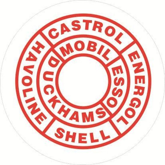 Picture of Triumph TR4, Herald, Austin Atlantic etc replacement Oil Cap Decal / Sticker