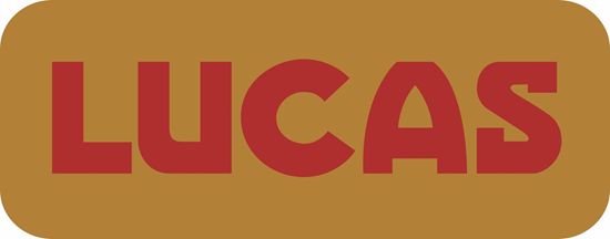 Picture of BMC, Jaguar, MGA, MGB, Triumph TR2-6 etc Lucas Battery Decal / Sticker