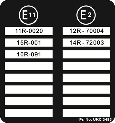 Picture of Triumph 2000/2500 E11 / E2 patents Decal / Sticker