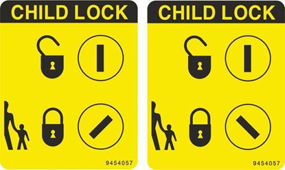 Picture of Volvo V70 Child Lock replacement Decals / Stickers