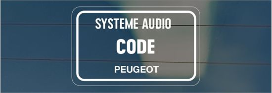 Picture of Peugeot Systeme Audio Code Glass Decals / Stickers
