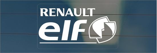 Picture of Renault Megane elf replacement rear Glass Decal / Sticker