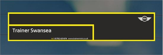 Picture of Trainer Mini - Swansea Dealer rear glass Sticker