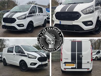 Picture of Transit Custom 2018-23 Bonnet, side and rear Stripes / Stickers