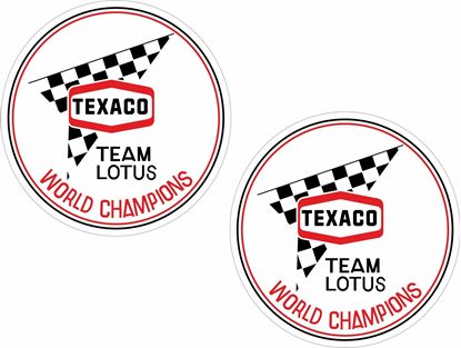 Picture of Team Lotus Texaco World Champions Decals / Stickers