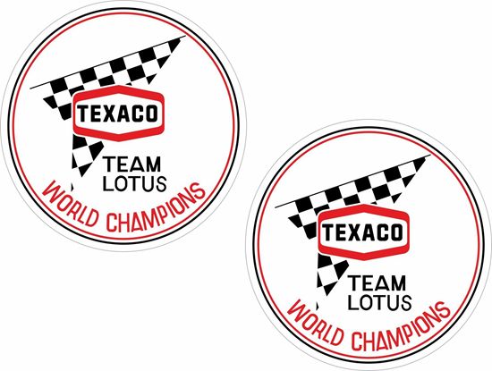 Picture of Team Lotus Texaco World Champions Decals / Stickers