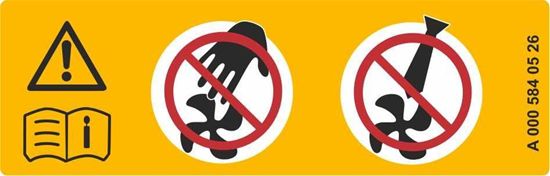 Picture of Merecedes Air Intake Hose replacement Decal / Sticker