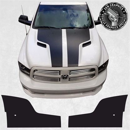 Picture of Dodge Ram 2009 - 2018 Hood Stripes / Stickers
