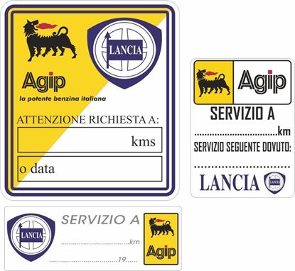 Picture of Lancia & Agip Service Stickers / Decals