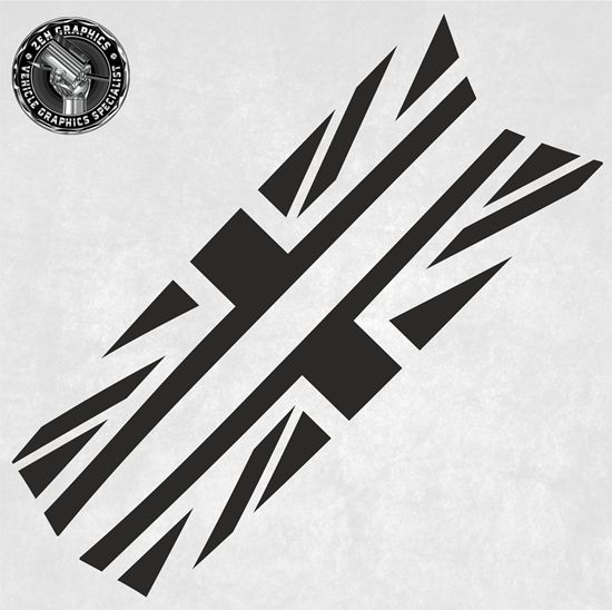 Picture of Mini R56 / R57 / R55 LCi Cooper / S / JCW Union Jack Bonnet Stripes