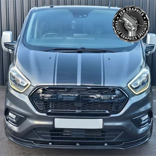 Picture of Transit Custom 2018- 23 Bonnet Stripes / Stickers Exact Factory Fit