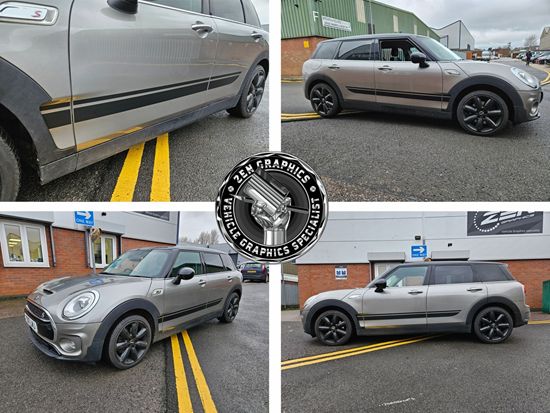 Picture of Mini F54 Clubman Cooper S side Stripes / Stickers
