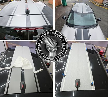 Picture of Mini F54 Clubman Roof & Spoiler Stripes  / Stickers