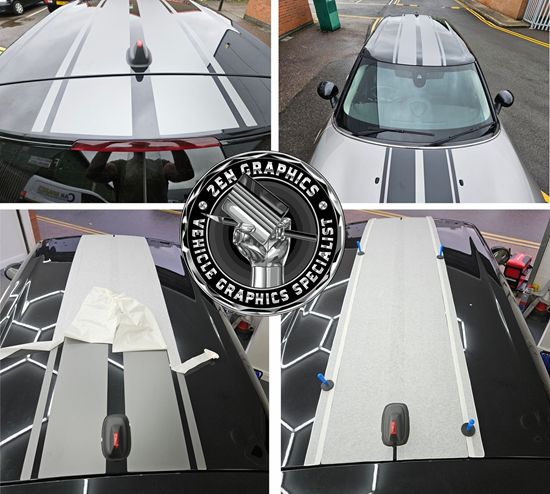 Picture of Mini F54 Clubman Roof & Spoiler Stripes  / Stickers