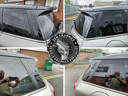 Picture of Mini F54 Clubman C pillar Union Jack Decals / Stickers