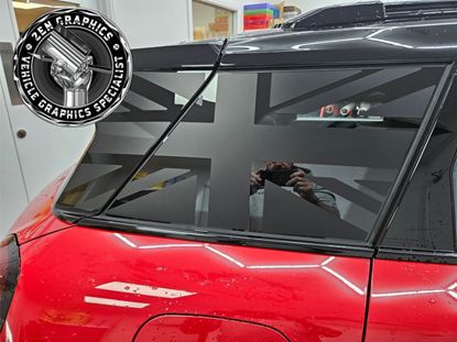 Picture of Mini J05 Aceman quarter Glass Black Jack Decals / Stickers