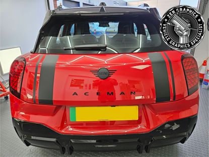 Picture of Mini J05 Aceman JCW rear Hatch Stripes / Stickers