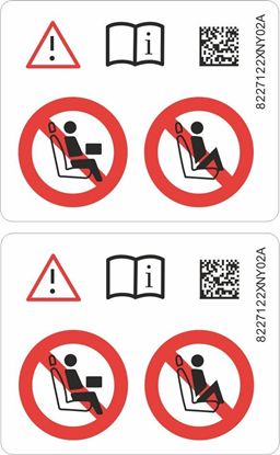 Picture of Mini Electric Models B Pillar Door  Labels / Stickers
