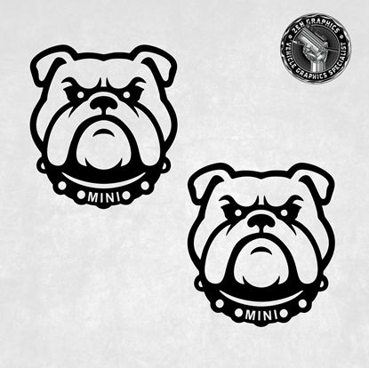 Picture of Mini British Bulldog Decals / Stickers