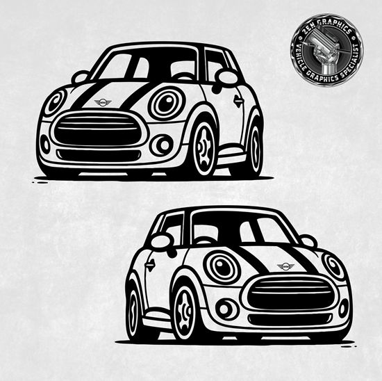 Picture of Mini Caracature Decals / Stickers