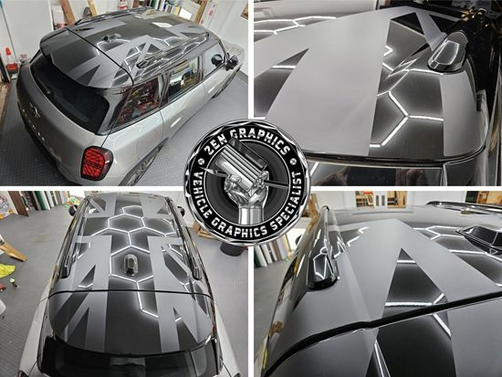 Picture of Mini J05 Aceman full Roof Night Jack Decals / Stickers