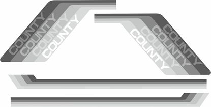 Picture of Defender 90 County early cut out door handel Model side Decals / Stickers