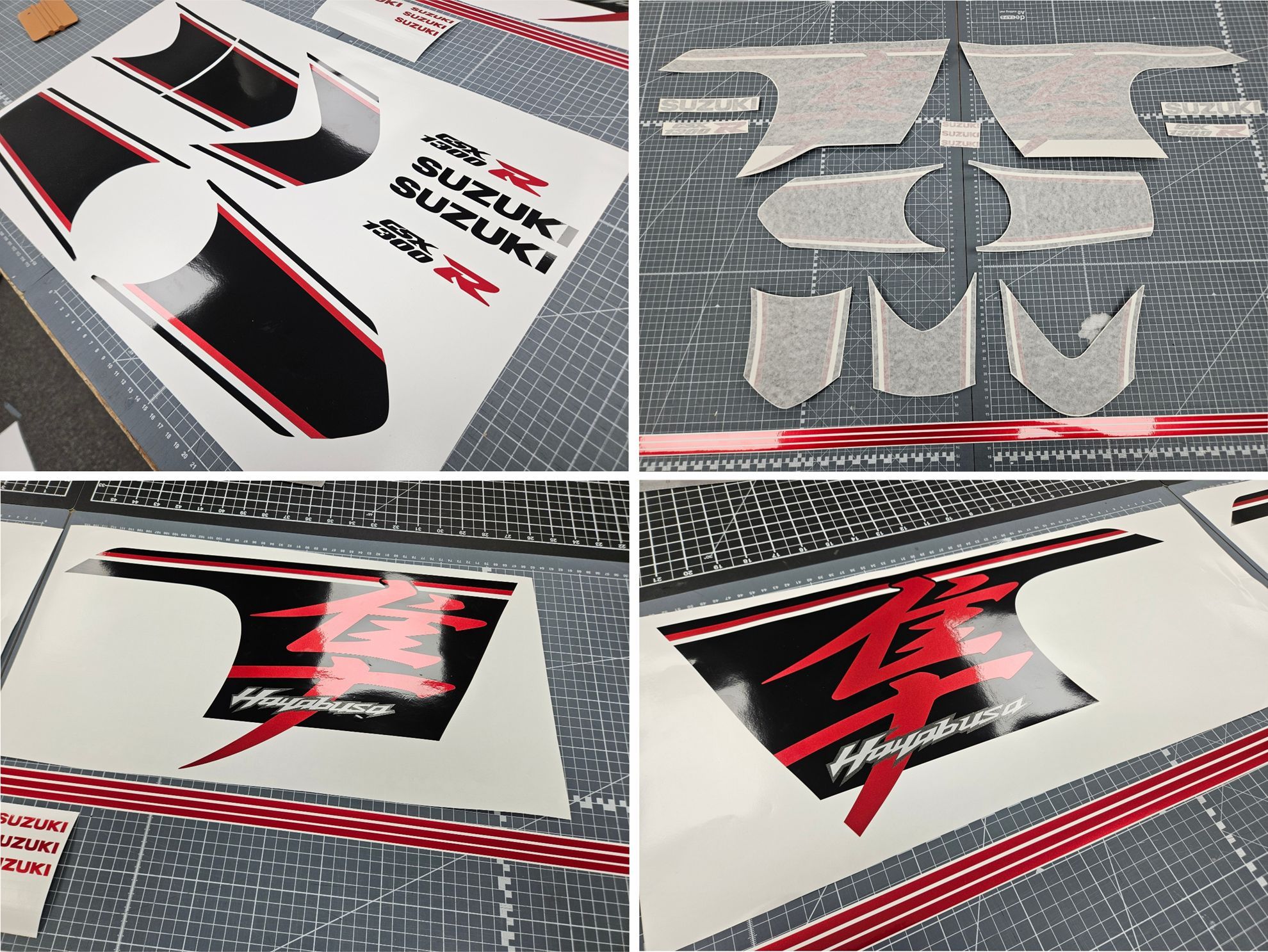 Zen Graphics - Suzuki GSX 1300R Hayabusa 2018 Custom replacement Decals ...