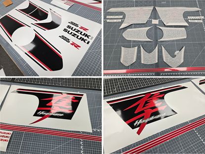 Picture of Suzuki GSX 1300R Hayabusa 2018 Custom replacement Decals / Stickers