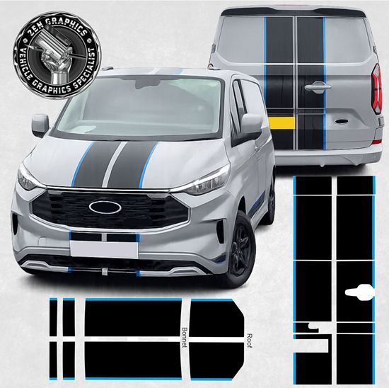Picture of Ford Transit Custom MK9 over the top Stripes