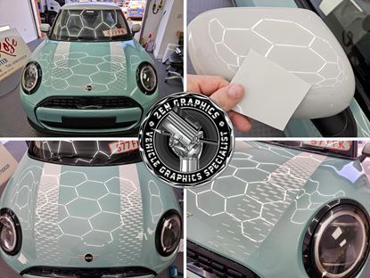 Picture of Nanuq White Die Cut Mini F65 / F66 Bonnet Stripes