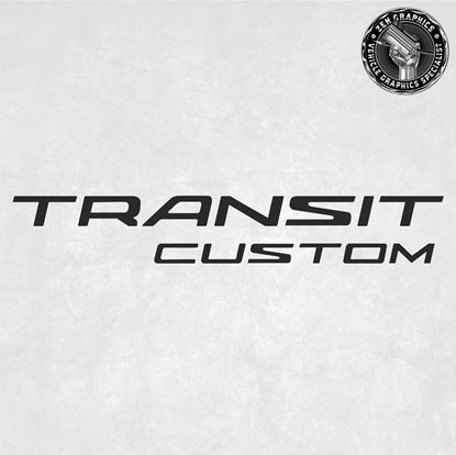 Picture of Transit Custom replacement rear Badge as a Decal
