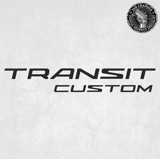 Picture of Transit Custom replacement rear Badge as a Decal