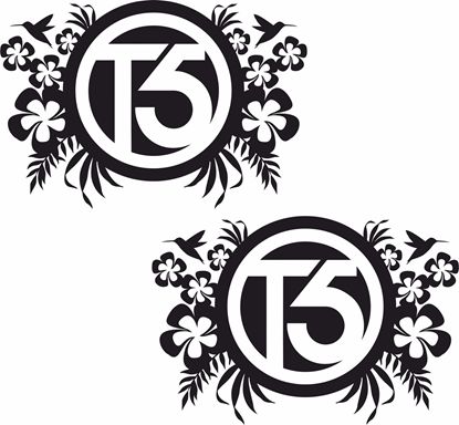 Picture of "T5" Florals Decals / Stickers
