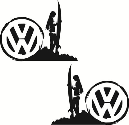 Picture of V Dub Surf Decals / Stickers