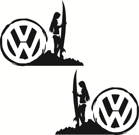 Picture of V Dub Surf Decals / Stickers